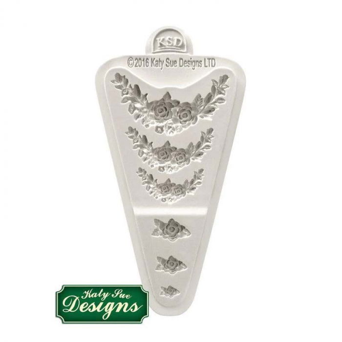 Mulaj Silicon Decoruri cu Trandafiri, 6 Subiecte  [2]