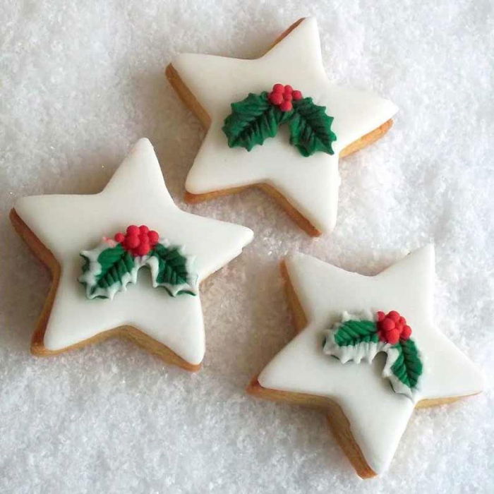 Mulaj Silicon Frunze Ilex Craciun Katy Sue Ø 2.6 - 5.4 cm, 3 Decoruri [4]