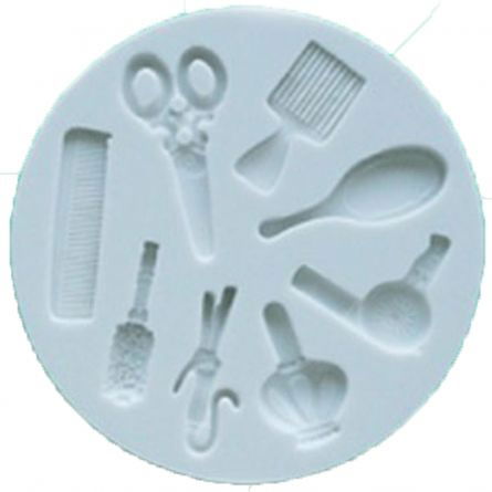 Mulaj Silicon Hairstyle, 2.2 - 3 x 0.5 - 1.9 cm, 8 Decoruri [1]