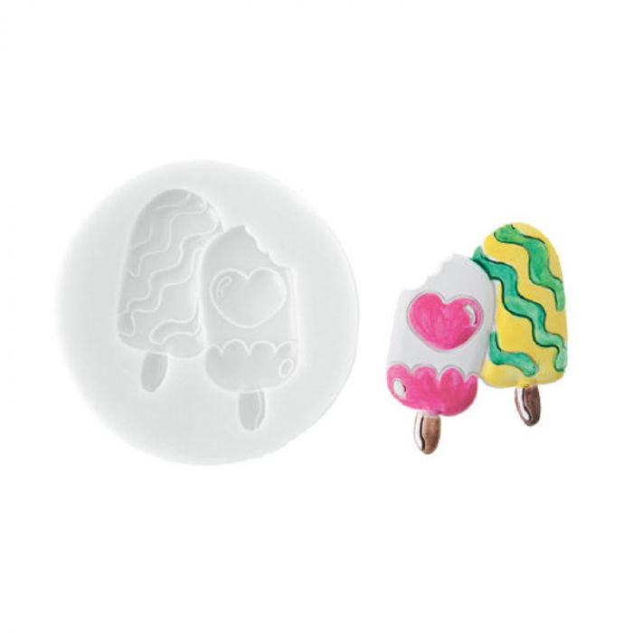 Mulaj Silicon Inghetata, 2 Subiecte, 4.1 x 5 cm (SLK379) [1]