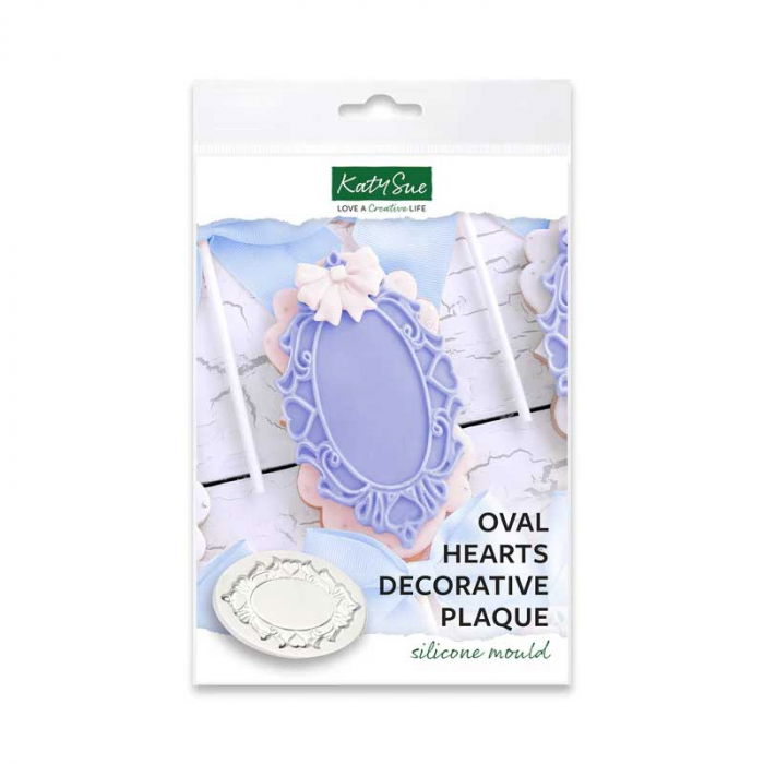 Mulaj Silicon Rama Ovala cu Inimioare, 10.7 x 6.6 cm [3]