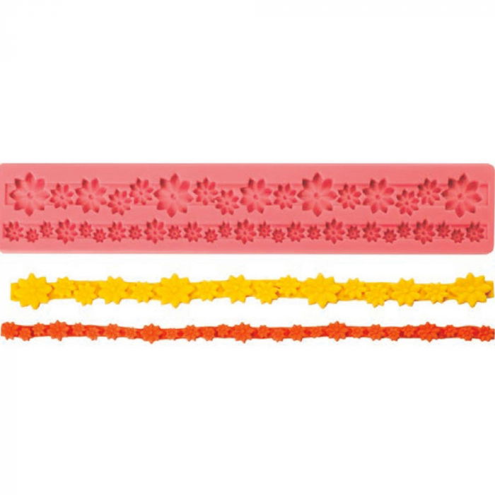 Mulaj Silicon Siraguri Floricele, L 28.5 cm [1]