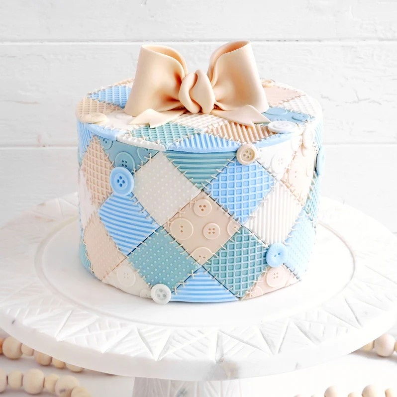 Mulaj Silicon Textura Patchwork, 10 x 10 cm [3]