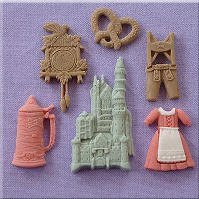 Mulaj Silicon Travel Germania, Ø 2 - 4.8 cm, 6 Subiecte [1]