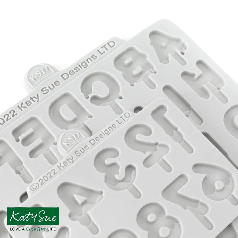Mulaje Silicon Alfabet + Cifre Stil Stil LollyPops H 2.8 cm, Set 2 Buc [3]