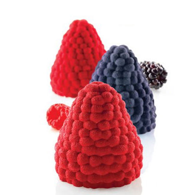 Mura/Zmeura 3D, Ø6.5xH6.7 cm - Forma Silicon Monoportii, 5 cavitati [1]