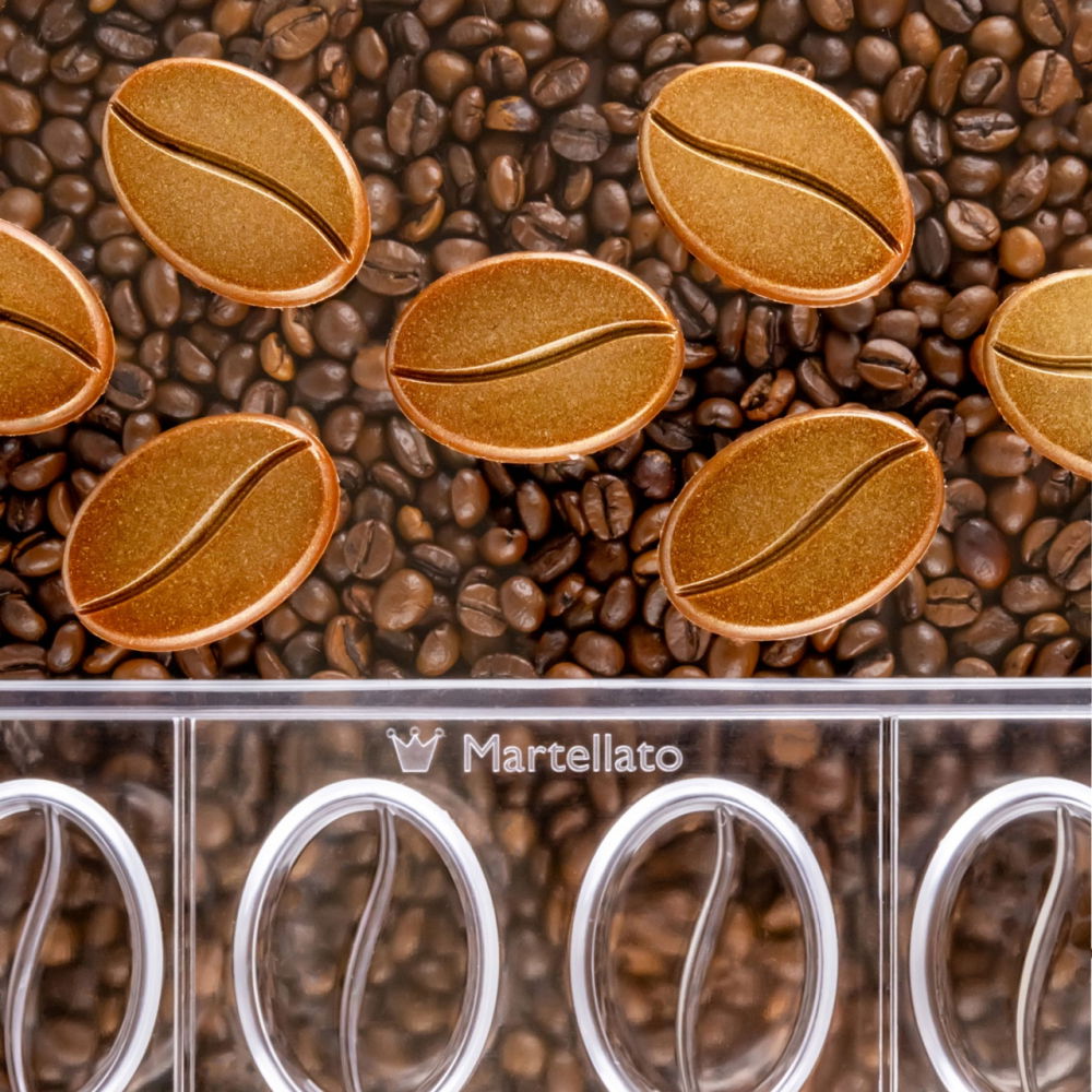 Napolitain Ciocolata 4 x 2.8 x H 0.4 cm - Matrita Policarbonat Cafea, 18 cavitati, 4 gr [4]