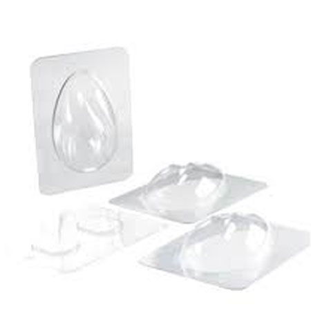 Oua 3D Ø 11,5 x H18.5 cm - Set 2 Matrite Plastic Ciocolata [3]