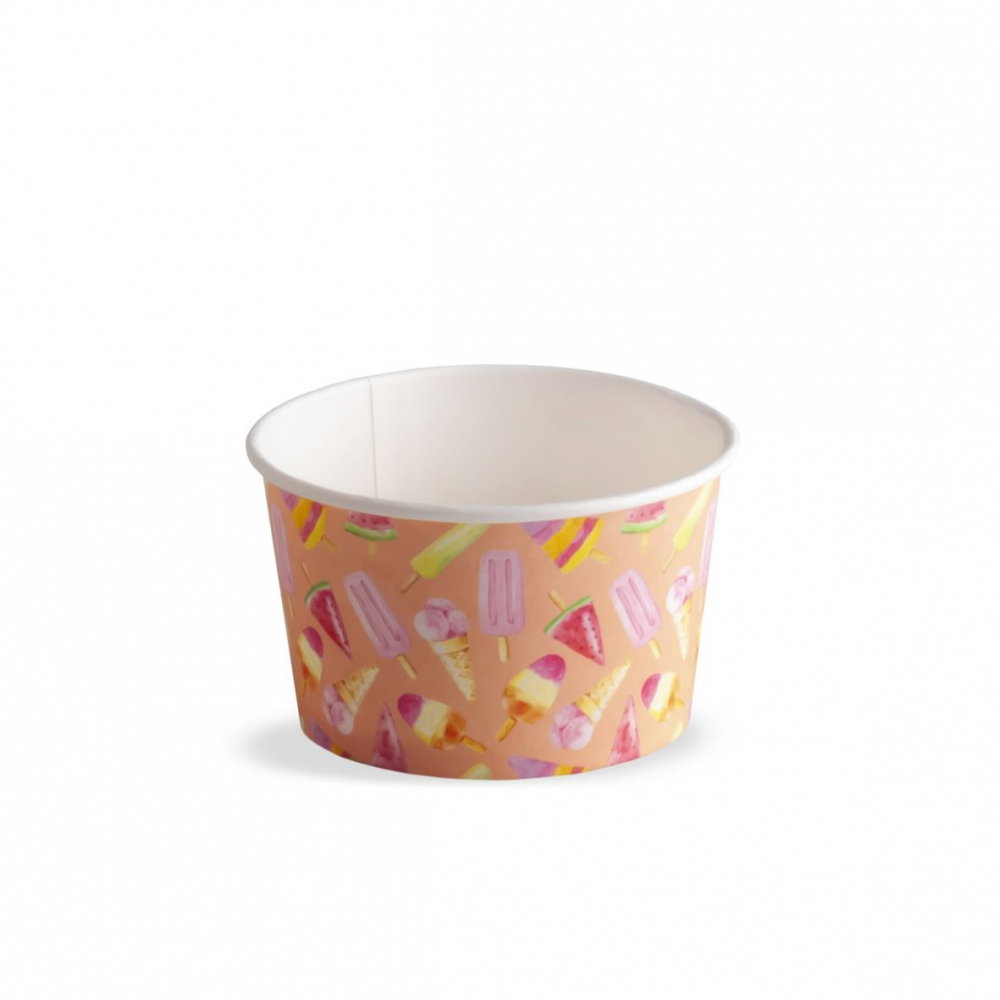 Pahar Carton Inghetata Madeline, Ø 9.4 x H 5.5 cm, 250 ml, Set 54 buc [1]