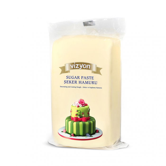 Pasta de Zahar Crem, Acoperire si Decoruri, 1 kg, Vizyon [1]