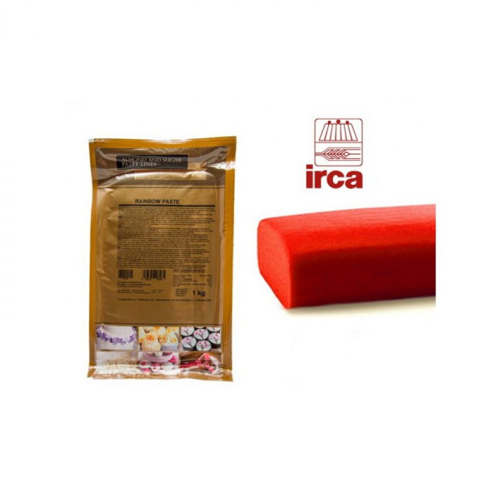Pasta de Zahar Rosu, Acoperire si Decoruri, 1 kg, Rainbow IRCA [1]
