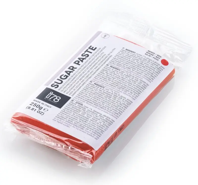 Pasta de Zahar Rosie fara Gluten pentru Acoperire si Decoruri, 250 g, Silikomart [1]