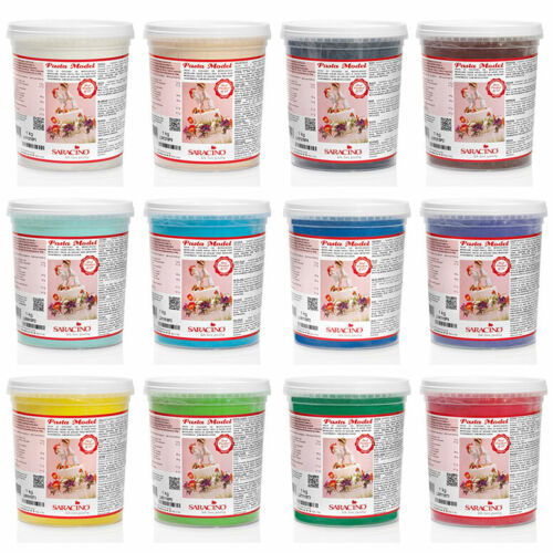 Pasta modelatoare Fucsia, Saracino, 1 kg [2]