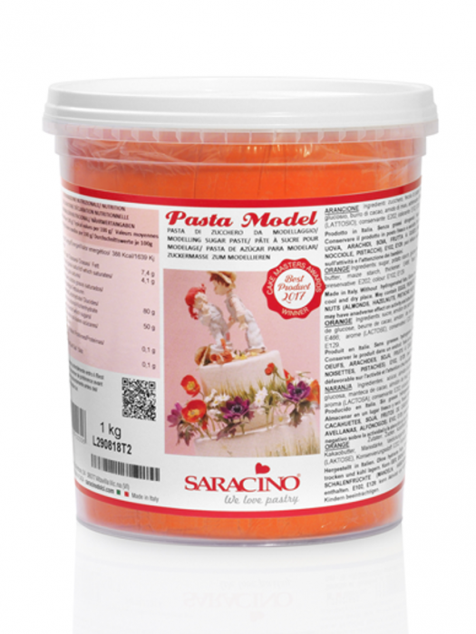 Pasta modelatoare Portocaliu, Saracino, 1 kg [1]