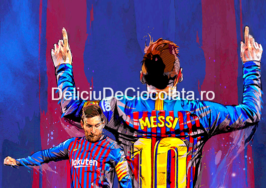 Pasta Zahar imprimata Fotbal Messi Model 1, A4 [1]