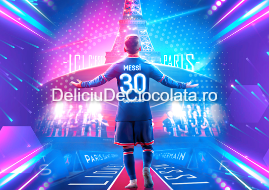 Pasta Zahar imprimata Fotbal Messi Model 2, A4 [1]