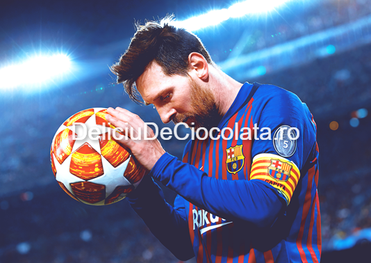 Pasta Zahar imprimata Fotbal Messi Model 3, A4 [1]