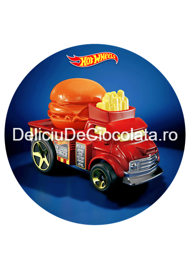 Pasta Zahar imprimata Hot Wheels Model 4, Ø 20 cm [1]