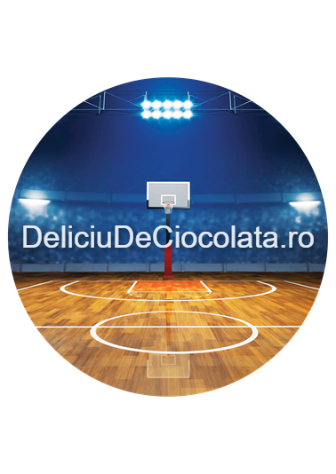 Pasta Zahar imprimata Teren Basket Model 1, Ø 20 cm [1]