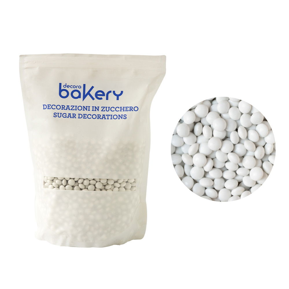 Perle Aplatizate Ciocolata Alba Ø 10 mm, 1 kg [1]