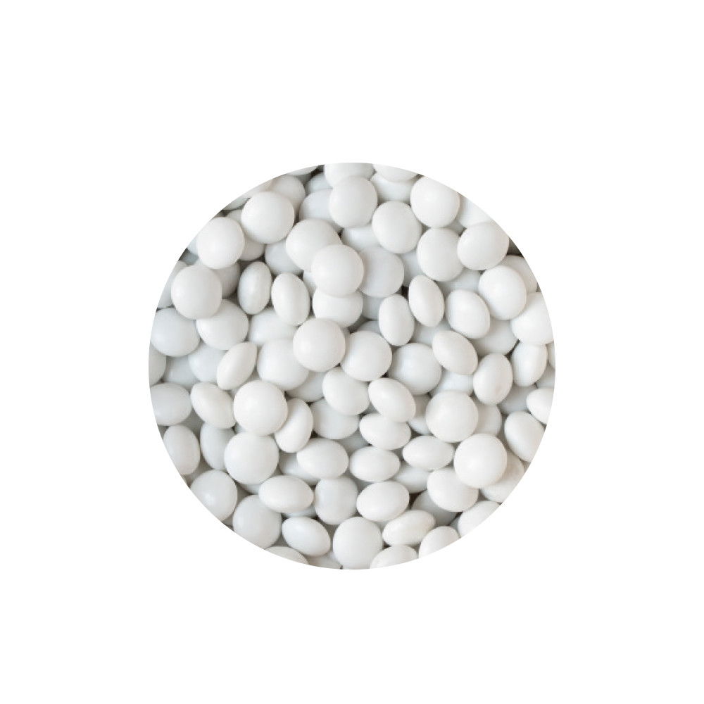 Perle Aplatizate Ciocolata Alba Ø 10 mm, 80 gr [2]