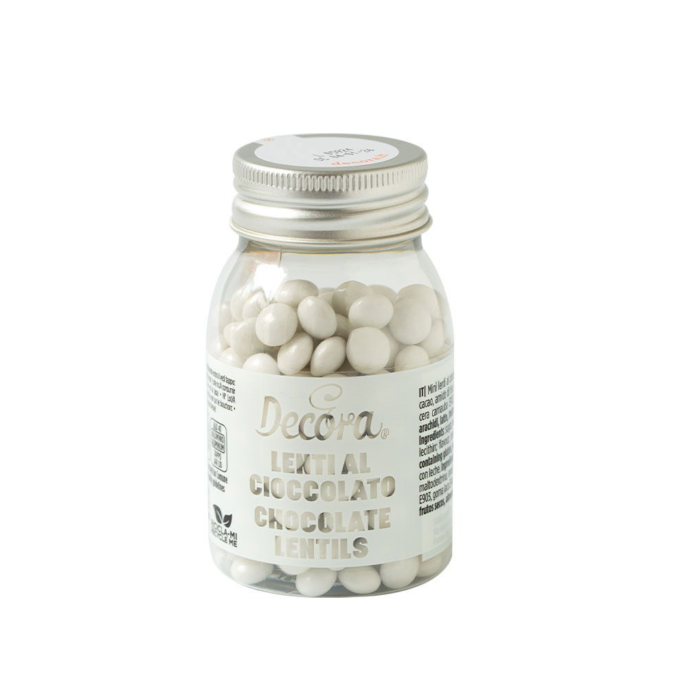 Perle Aplatizate Ciocolata Alba Ø 10 mm, 80 gr [1]