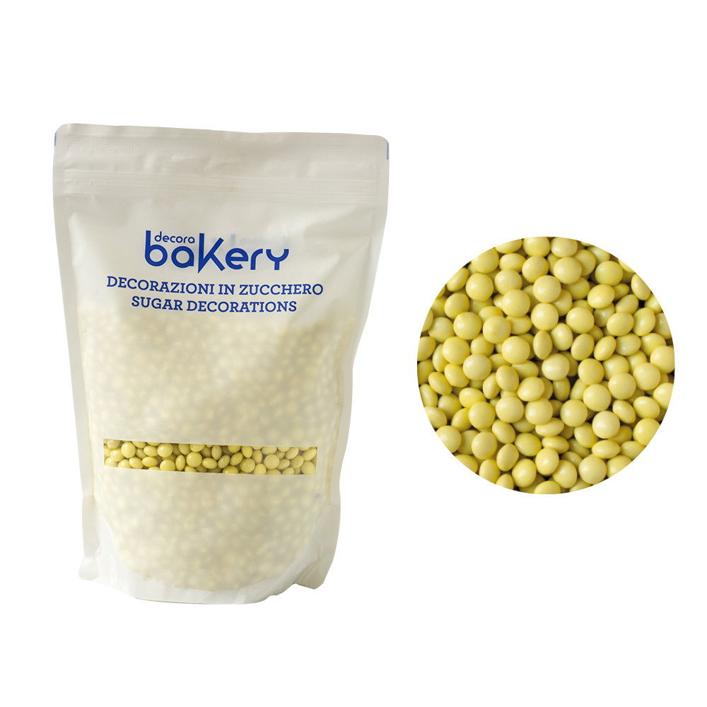 Perle Aplatizate Ciocolata Galben Ø 10 mm, 1 kg [1]