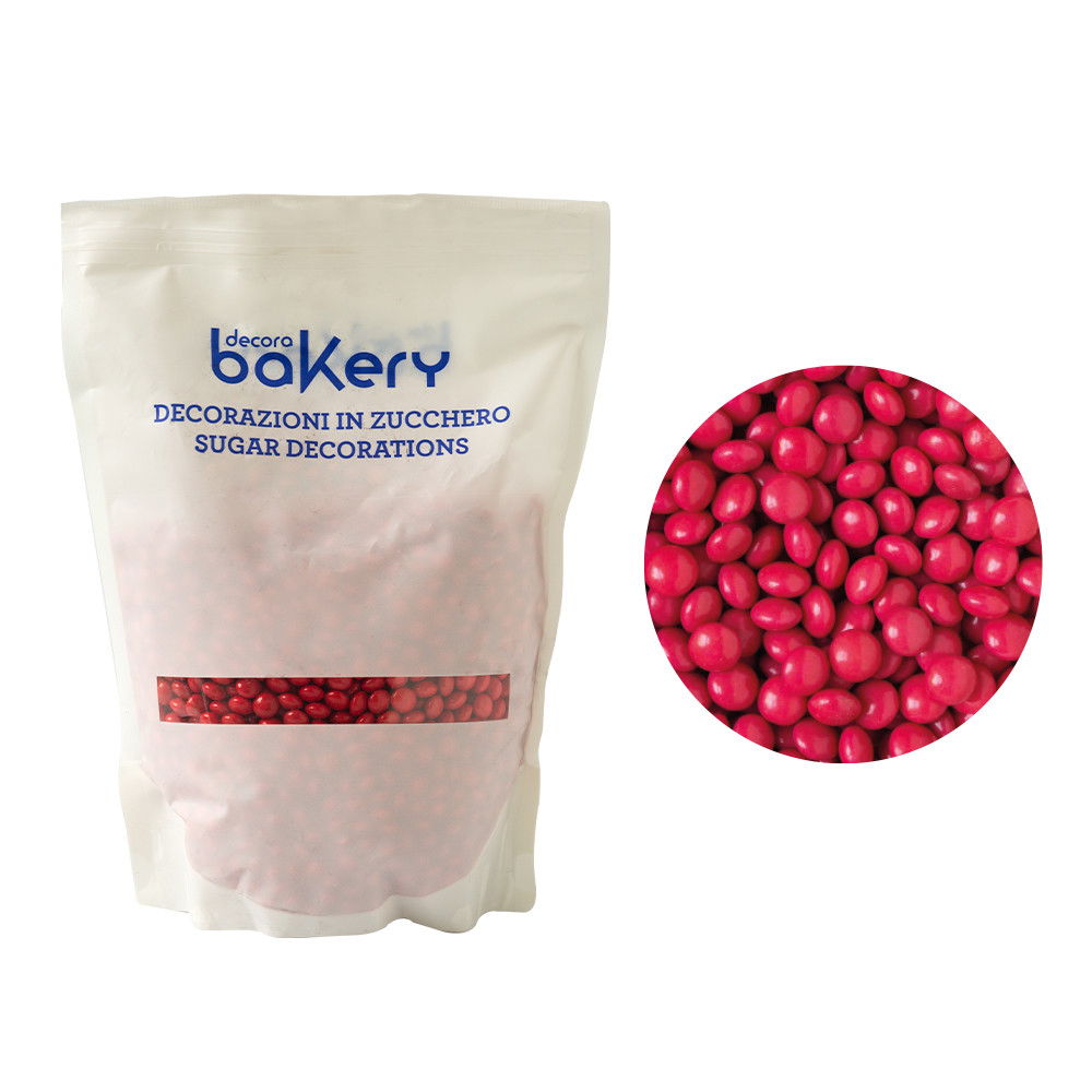 Perle Aplatizate Ciocolata Rosu Ø 10 mm, 1 kg [1]