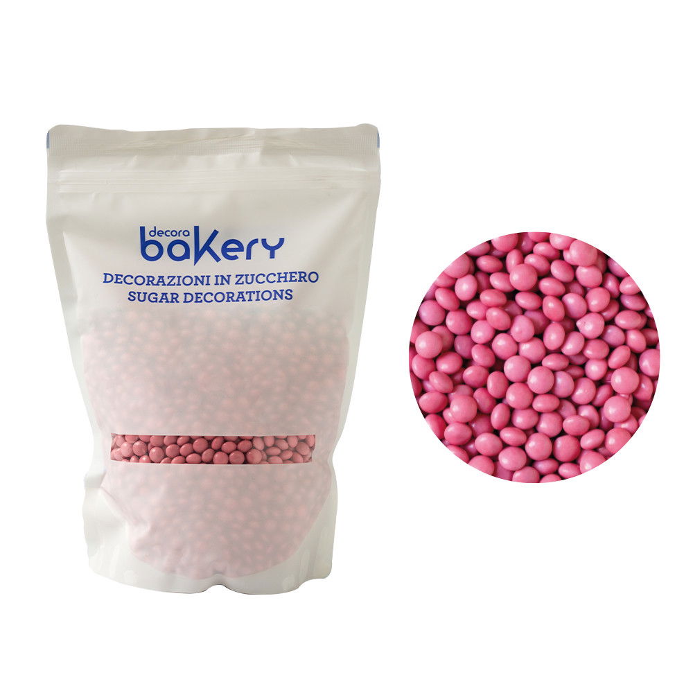 Perle Aplatizate Ciocolata Roz Intens Ø 10 mm, 1 kg [1]