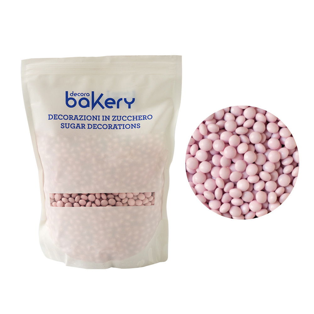 Perle Aplatizate Ciocolata Roz Ø 10 mm, 1 kg [1]