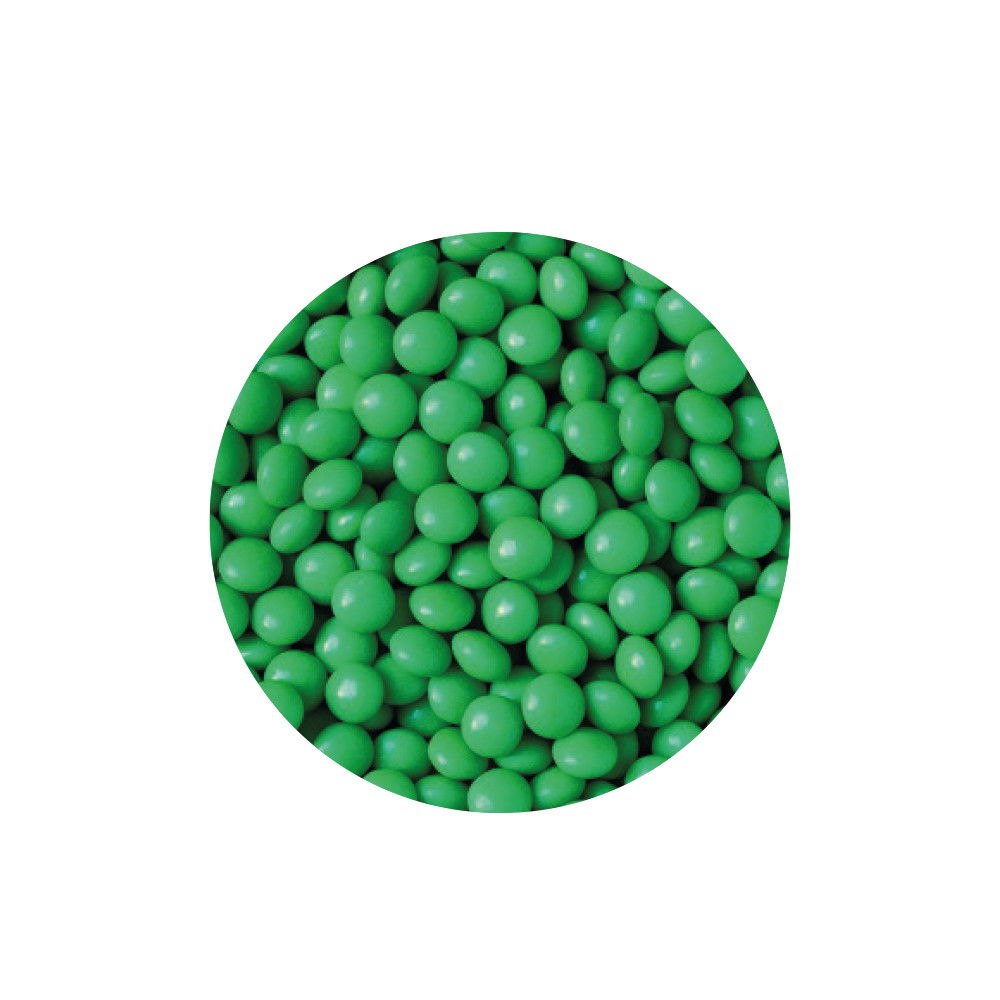 Perle Aplatizate Ciocolata Verde Frunza Ø 10 mm, 80 gr [4]