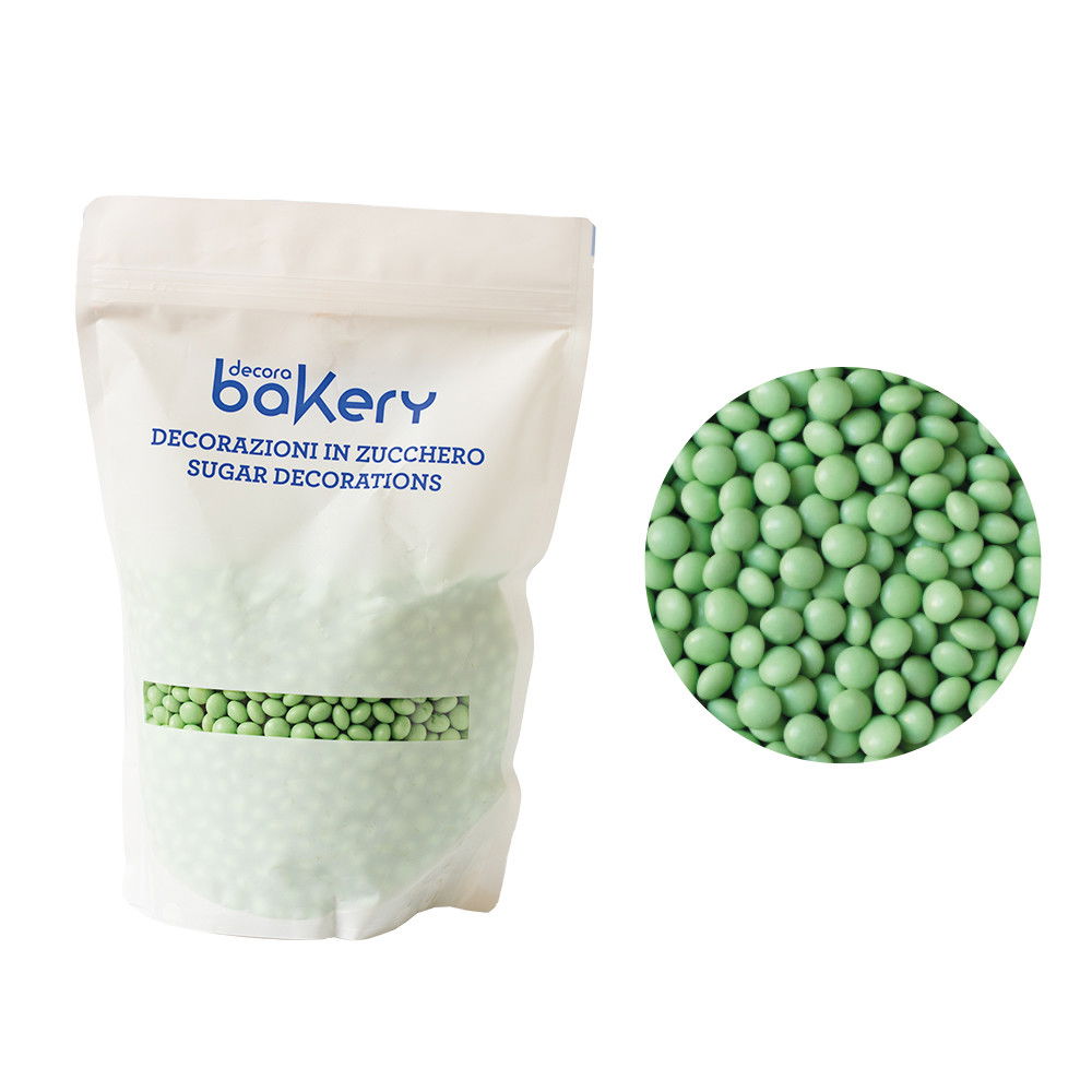 Perle Aplatizate Ciocolata Verde Ø 10 mm, 1 kg [1]