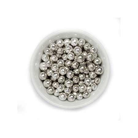 Perle Zahar Argintiu Metalizat Ø 4mm, 1kg [3]