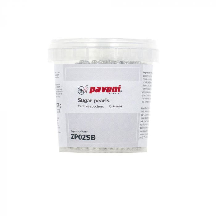 Perle Zahar Argintiu Metalizat Ø 4 mm, 120 gr [1]