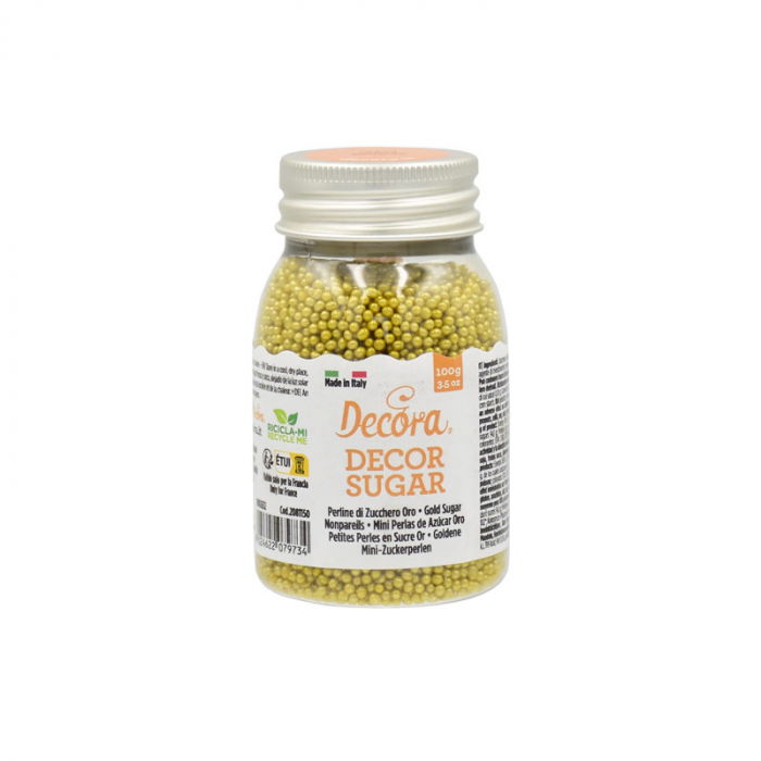 Perle Zahar Auriu Metalizat Ø 2mm, 100 gr [1]