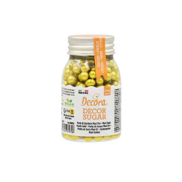 Perle Zahar Auriu Metalizat Ø 7mm, 100 gr [1]