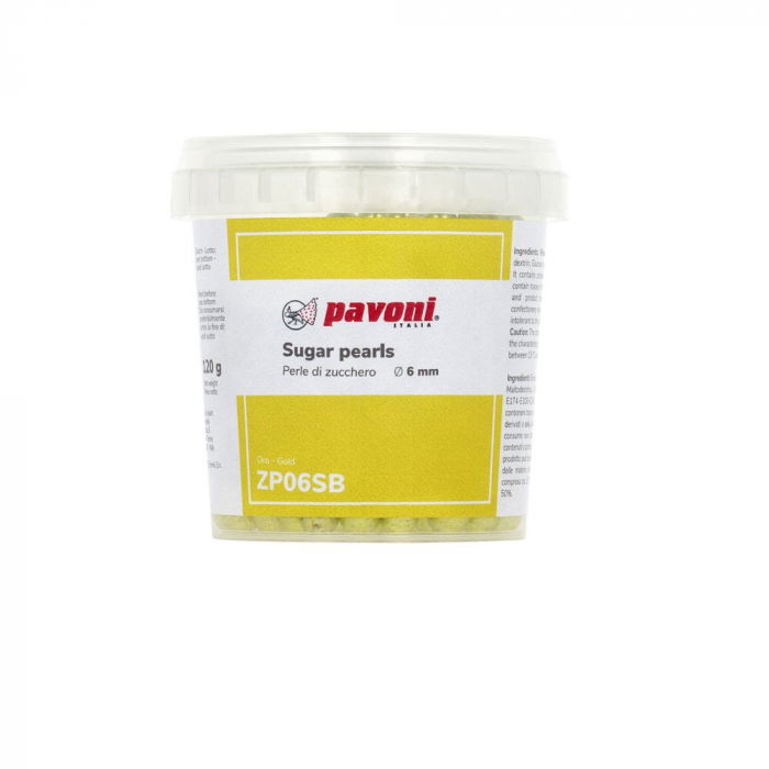 Perle Zahar Auriu Metalizat Ø6 mm, 120 gr [1]