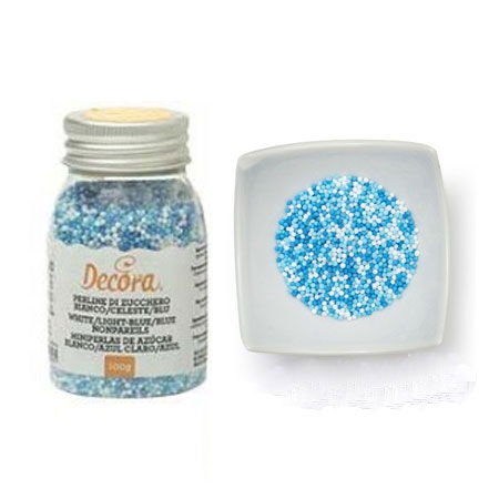 Perle Zahar Colormix Ø 1.5mm - Alb, Bleu si Albastru, 100 gr [4]