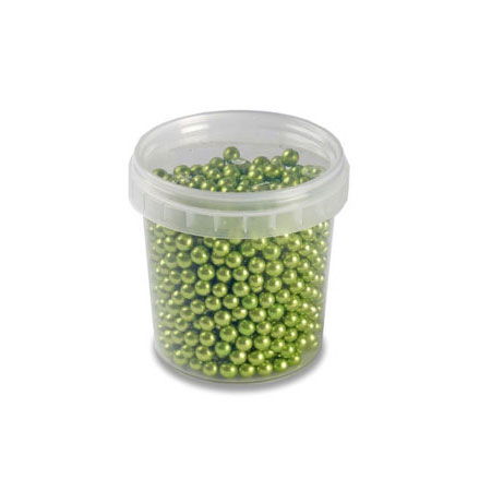 Perle Zahar Verde Metalizat Ø 4mm, 120 gr [2]
