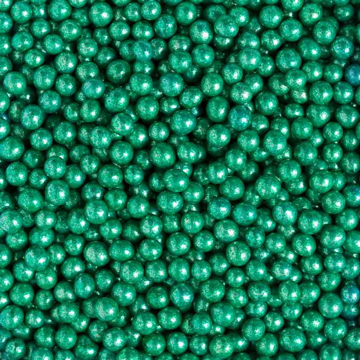 Perle Zahar Verde Metalizat Ø 5mm, 1 Kg [1]