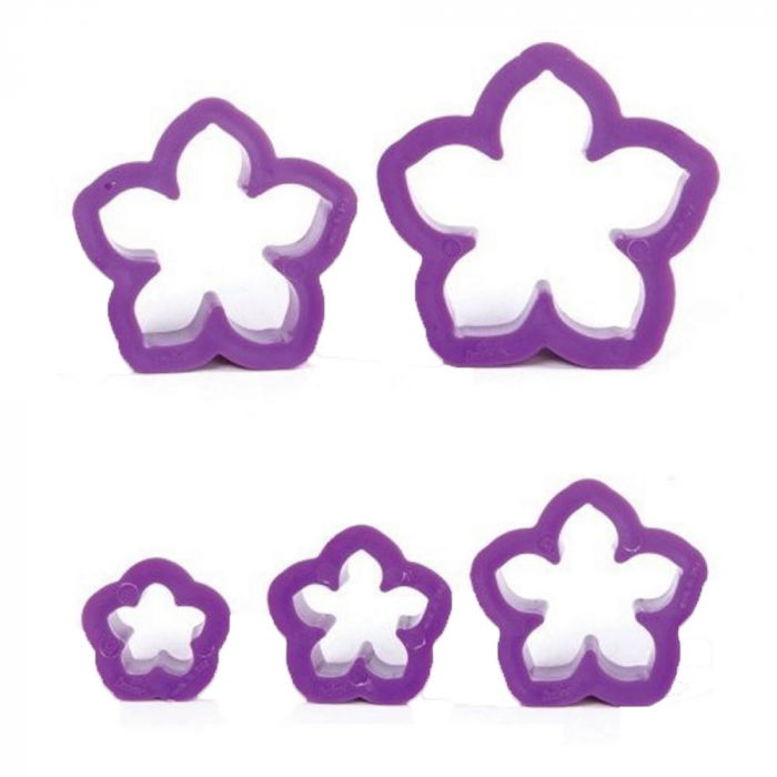 Floare de Petunia - Decupatoare Plastic Ø 2 - 6 cm, Set 5 Buc [1]