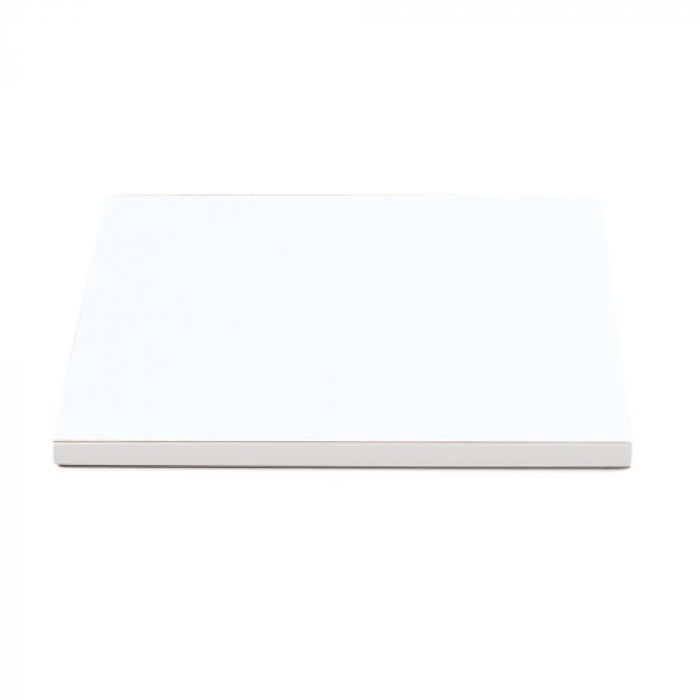 Platou Tort Patrat Alb Satinat, 30 x 30 x H 1.2 cm [1]