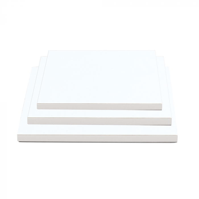 Platou Tort Patrat Alb Satinat, 40 x 40 x H 1.2 cm [2]