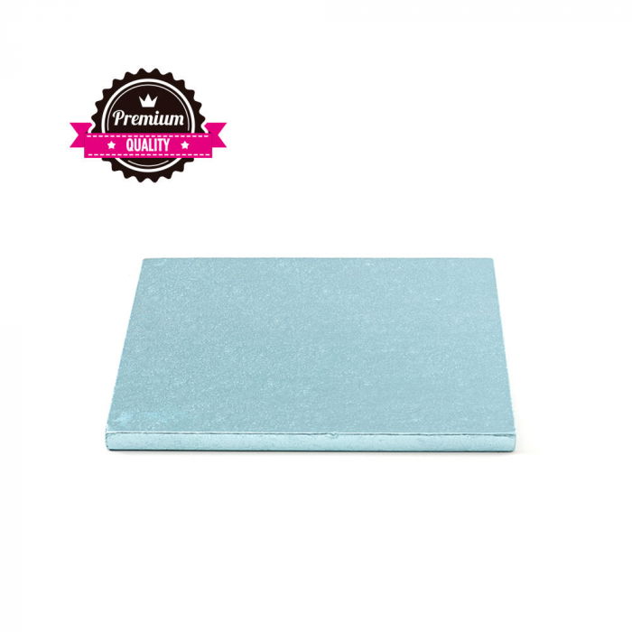 Platou Tort Patrat Bleu, 20 x 20 x H 1.2 cm [1]
