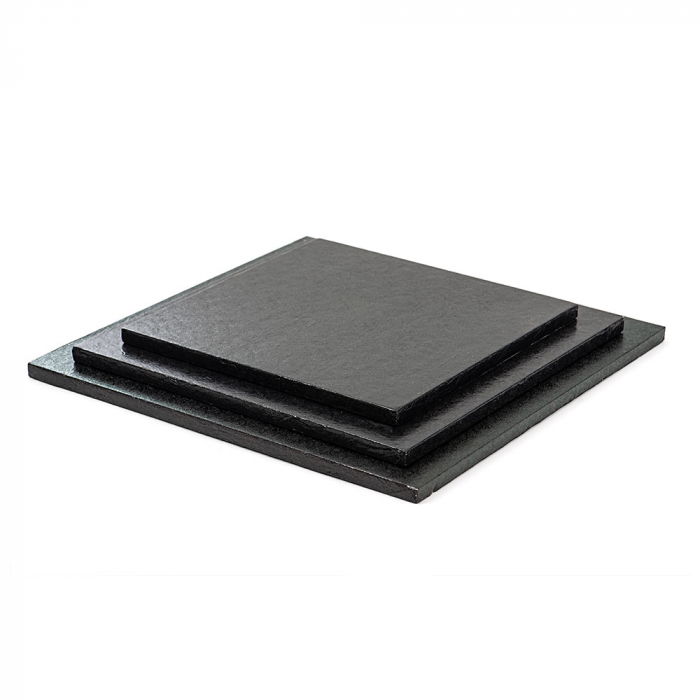 Platou Tort Patrat Negru, 30 x 30 x H 1.2 cm [2]