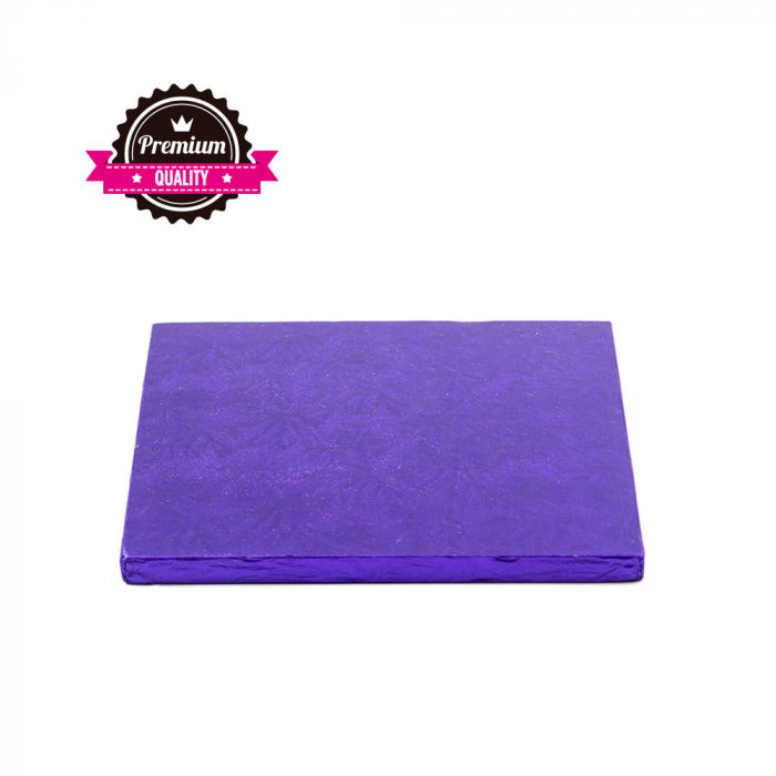 Platou Tort Patrat Violet, 20 x 20 x H 1.2 cm [1]