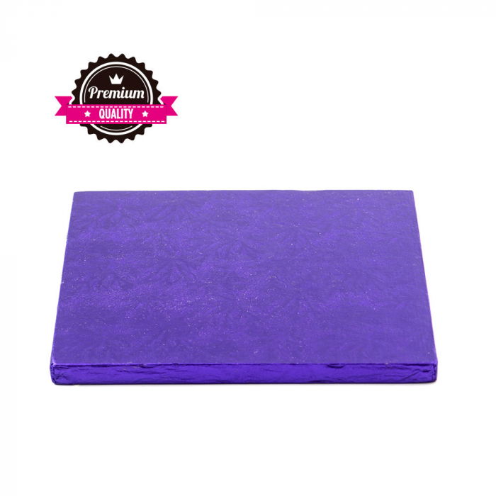 Platou Tort Patrat Violet, 30 x 30 x H 1.2 cm [1]