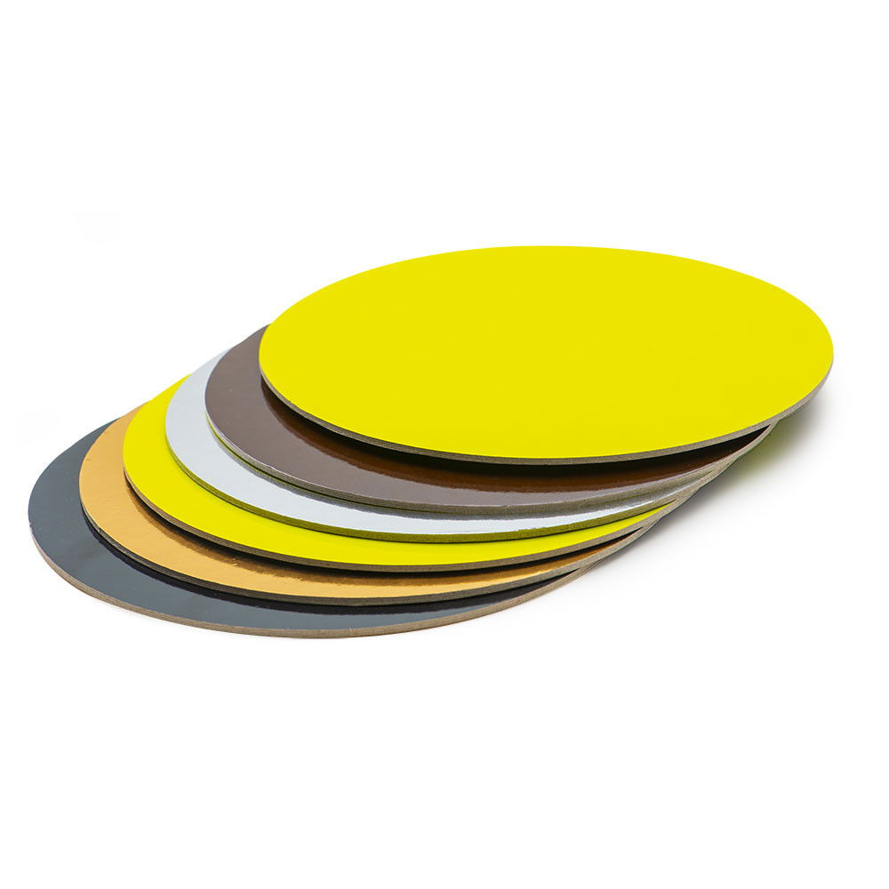 Platou Tort Rotund 2 Fete, Negru/Auriu, Ø 32 x H 0.3 cm [3]