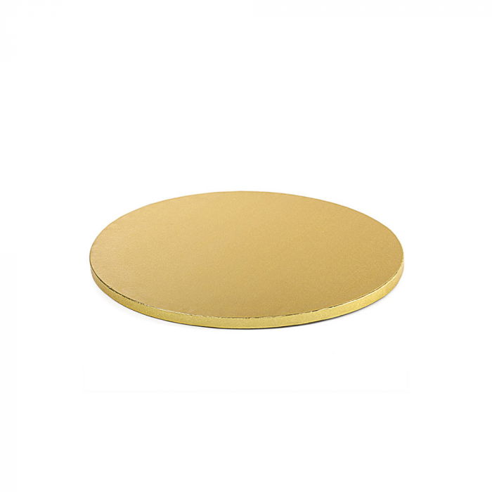 Platou Tort Rotund Auriu Satinat, Ø 25 x H 1.2 cm [1]