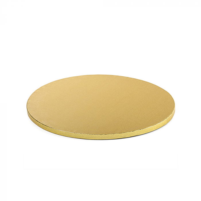 Platou Tort Rotund Auriu Satinat, Ø 30 x H 1.2 cm [1]